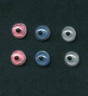 Wobbly googly eyes - 5mm coloured x 20